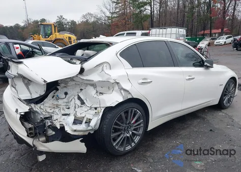 2020 Infiniti Q50 Red Sport 400 Awd из США, поврежденный, VIN JN1FV7AR7LM660182